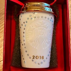 Starbucks 2016 Limited Swarovski Ornament
